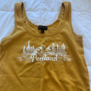 Yellow portland take top